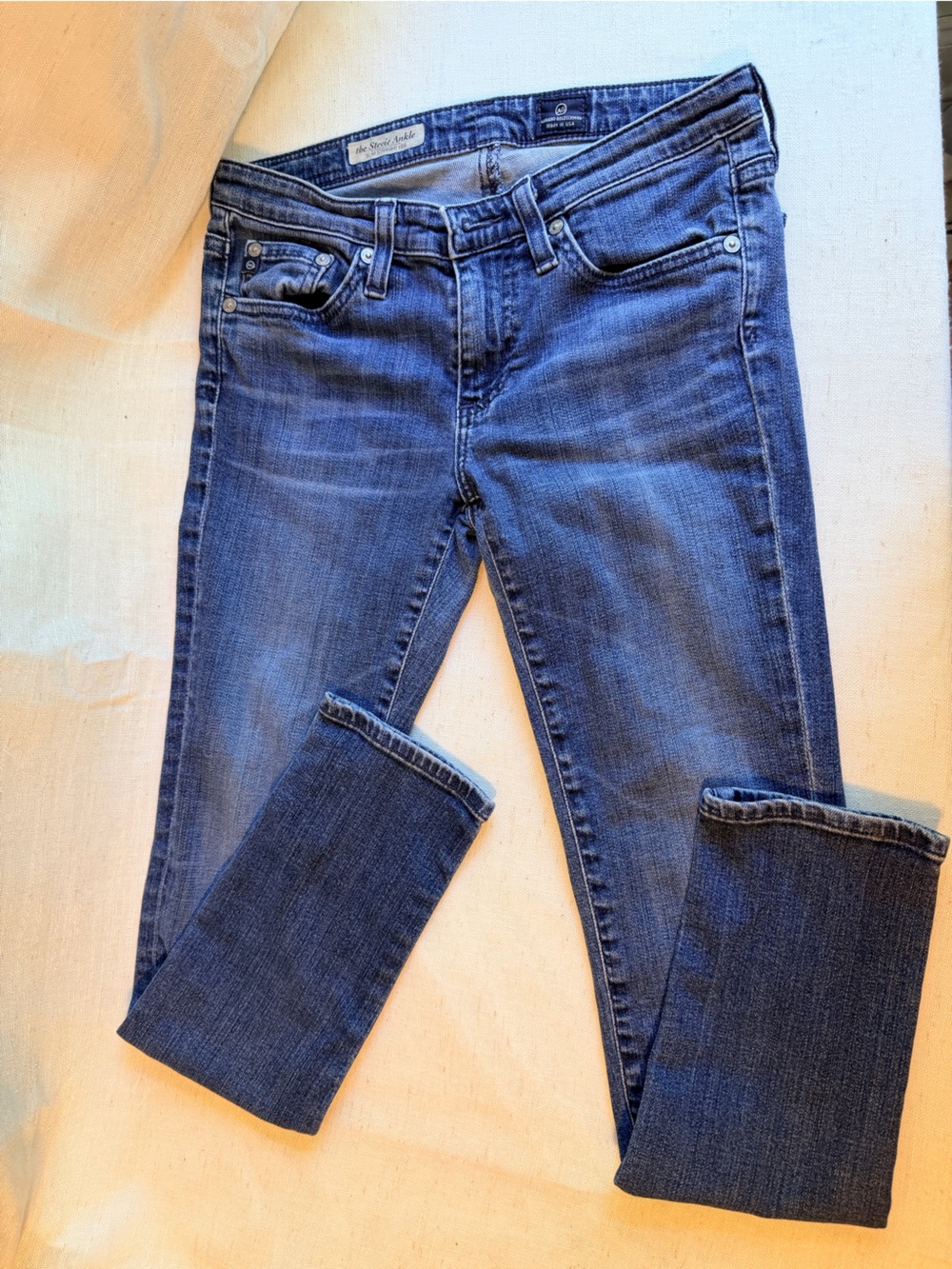 AG Adriano Goldschmied Stevie Ankle Slim Straight Jeans 26R